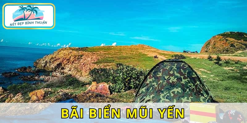 Bãi biển Mũi Yến nổi tiếng với nước biển trong xanh tuyệt đẹp