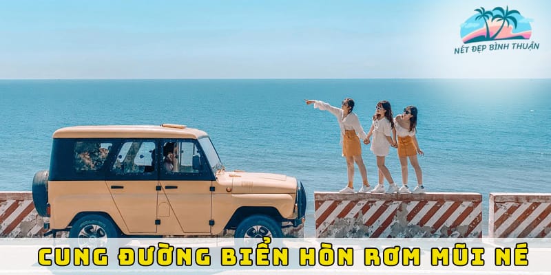 Cung đường biển tuyệt đẹp tại Hòn Rơm Mũi Né