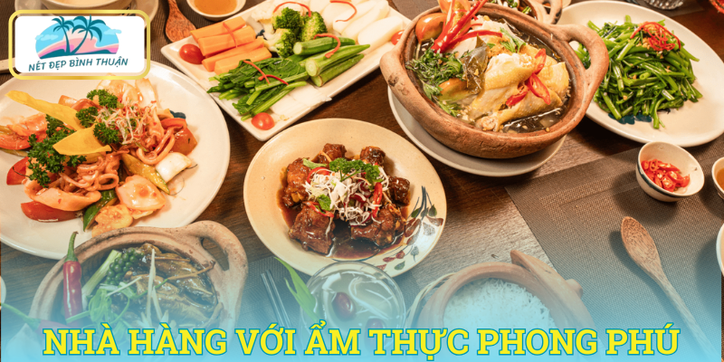 Nhà hàng với ẩm thực phong phú