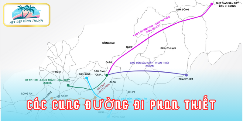 Các cung đường đi Phan Thiết