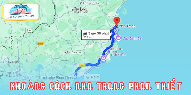 Khám phá Nha Trang Phan Thiết bao nhiêu km