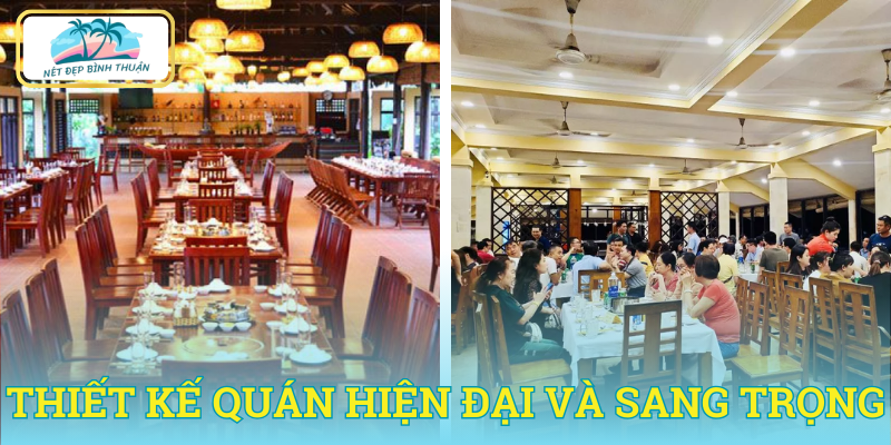 Không gian sang trọng và hiện đại tại quán Cây Bàng Phan Thiết