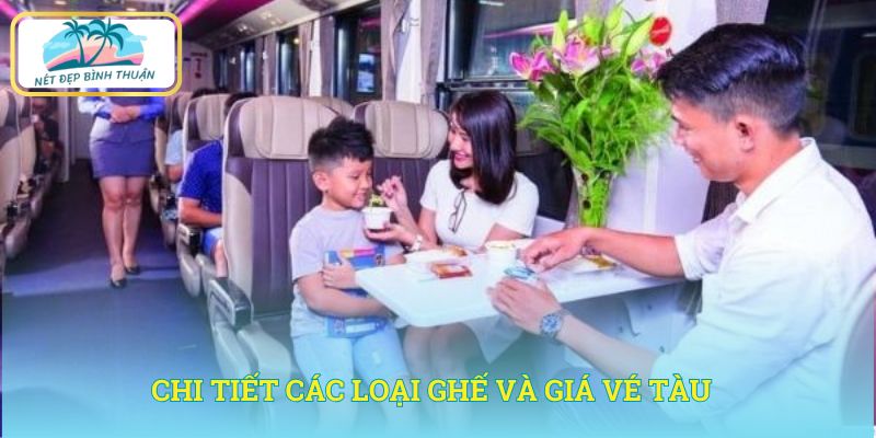 Chi tiết các loại ghế và giá vé tàu SE8, SPT2, SPT4