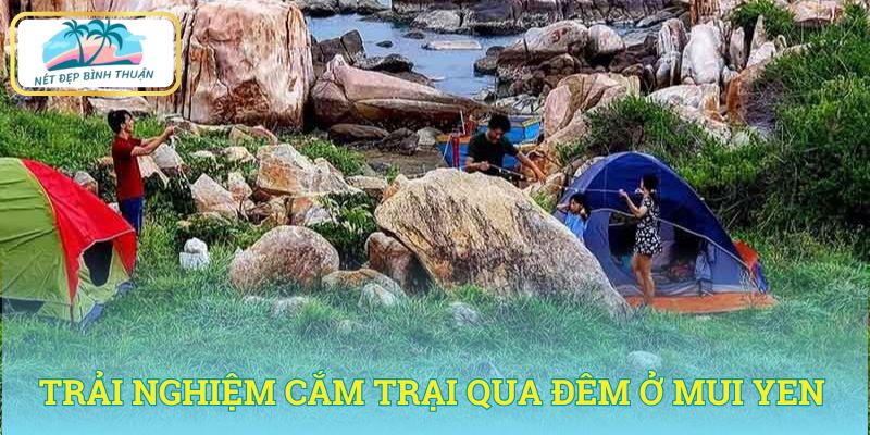 Trải nghiệm cắm trại qua đêm ở mũi yến